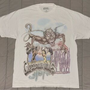 Travis Scott UTOPIA “Circus Maximus” 2023 Tour Merch Graphic Shirt SZ LARGE